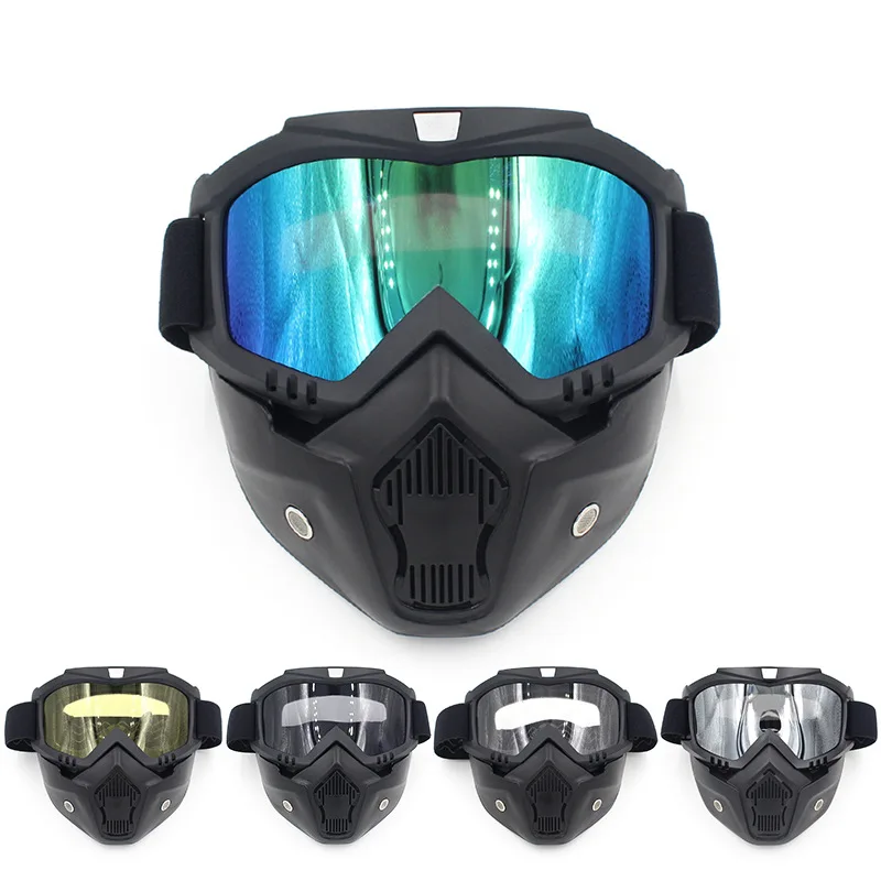 

Cuzaekii MT009 UV400 Anti-fog Motorcycle Motocross Goggles Racing Protective Gear Open Face Helmet Mask MX ATV Eyewear Glasses
