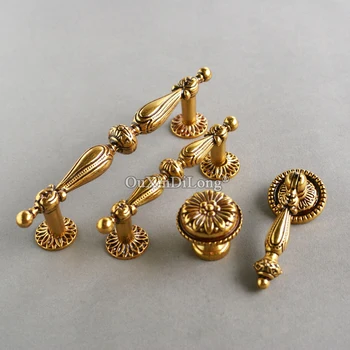 

Retro Vintage 10PCS European Antique Kitchen Cabinet Pulls Handles Cupboard Wardrobe Drawer Cabinet Door Handles and Knobs