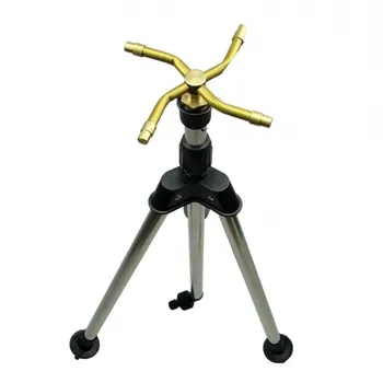 

360 Degree Rocker Rotating Nozzle Stainless Steel Tripod Agricultural Irrigation Bracket 4 Split Interface Lifting Sprinklers
