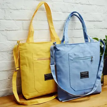 

Casual Women Solid Color Large Capacity Shopping Handbag Tote Crossbody Shoulder Bag