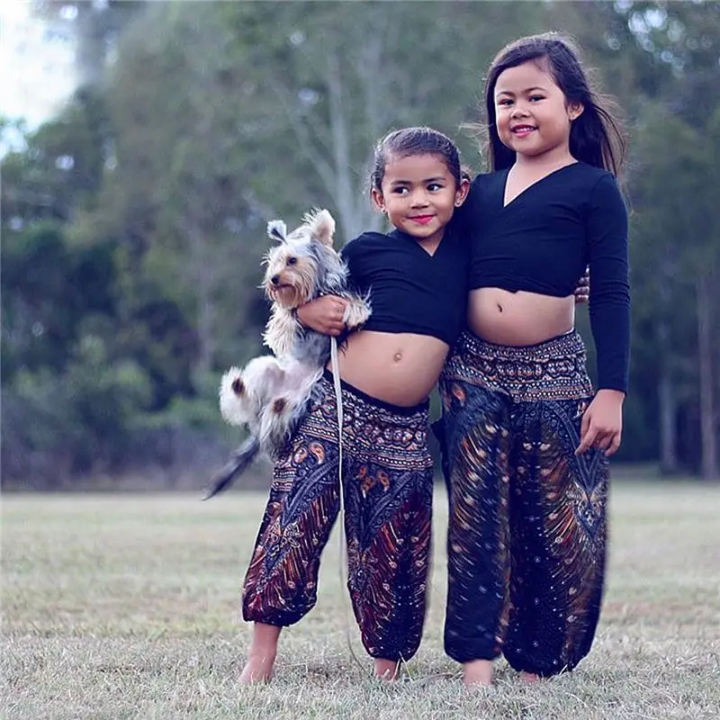 

Summer Baby Boy Girl Pants Floral Elastic Waist Anti Mosquito Casual Soft Harem Pants Kids Trousers 3 4 6 7 9 10 Years