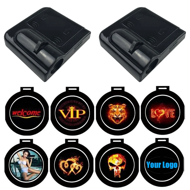 

1PCS Car Door Welcome Light Wireless Car LED Projector Laser Logo Ghost Shadow Lamp for Volkswagen Hyundai Ford Kia Mazda Nissan