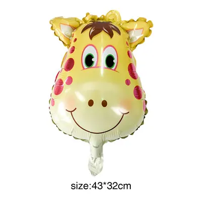 Nicro детский день рождения воздушные шары в форме животных милые 1-й день рождения ребенка душ джунгли сафари сувениры принадлежности# Bal91 - Цвет: Giraffe