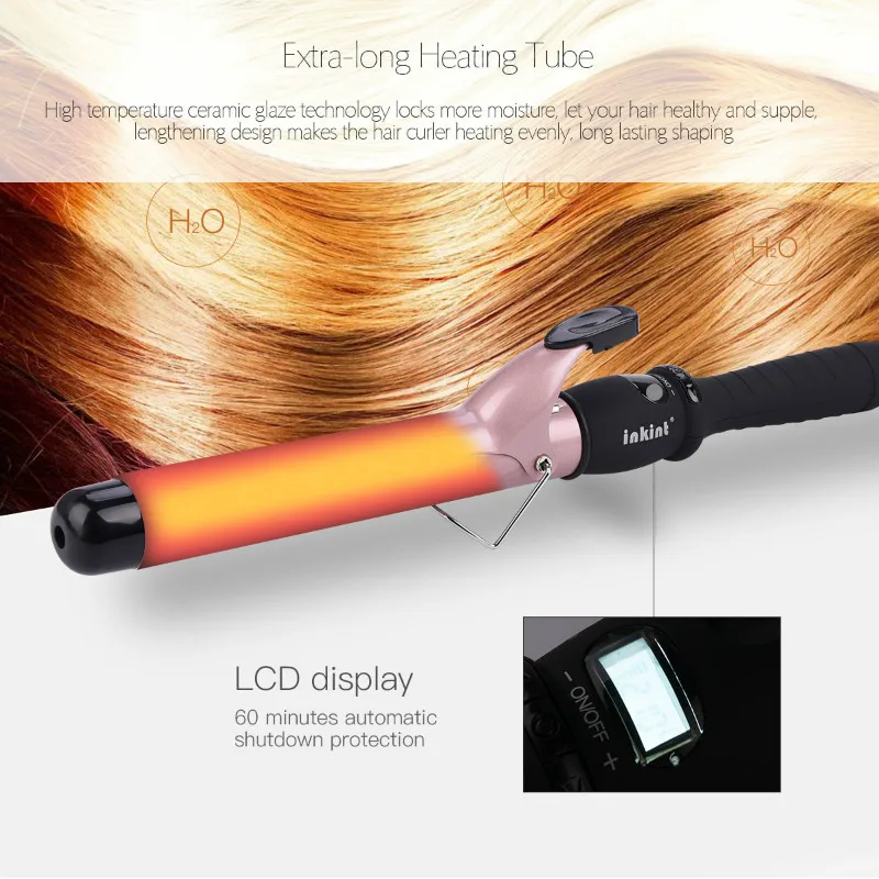 

Electric Hair Curler Roller Corrugation Mini Cone Curling Iron Wand Curls Ceramic Hair Styling Tools LCD Hairdressing Salon