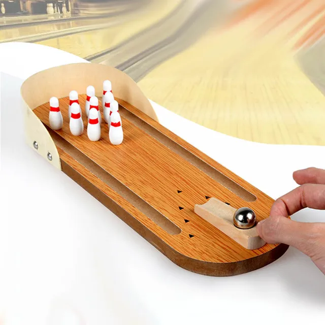 Best Offers New Wooden Desktop Pin Bowling Skittles Stocking Kids Game Toy Three Years Old Best Offers New Wooden Desktop Pin Bowling Skittles Stocking Kids Game Toy Three Years Old
