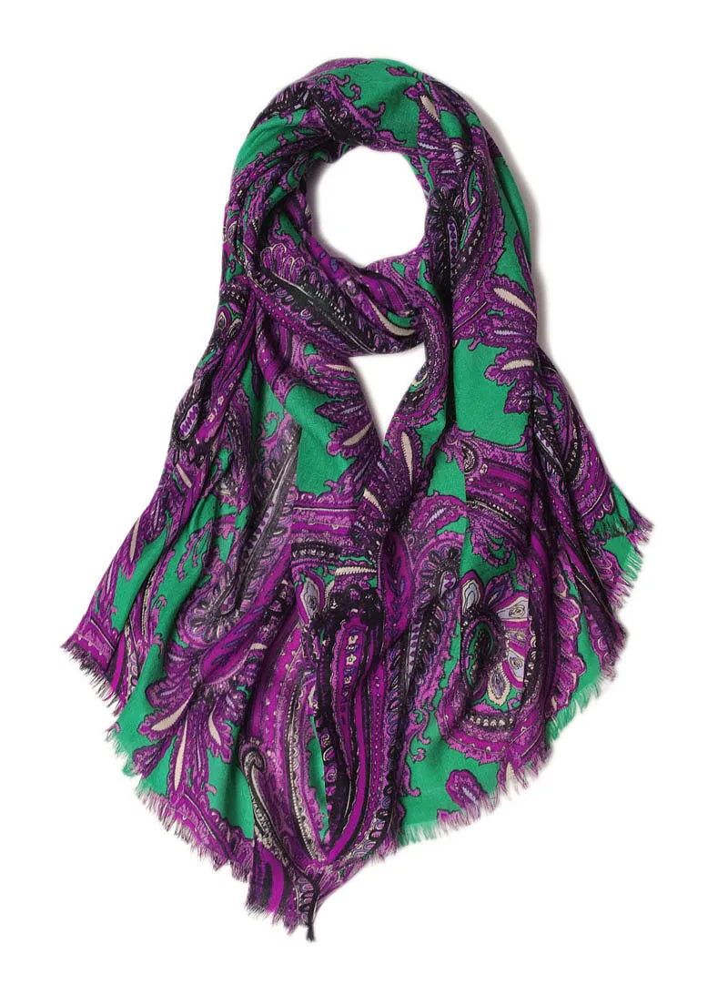 Шелковый кашемировый Классический женский весенне осенний бутиковый большой