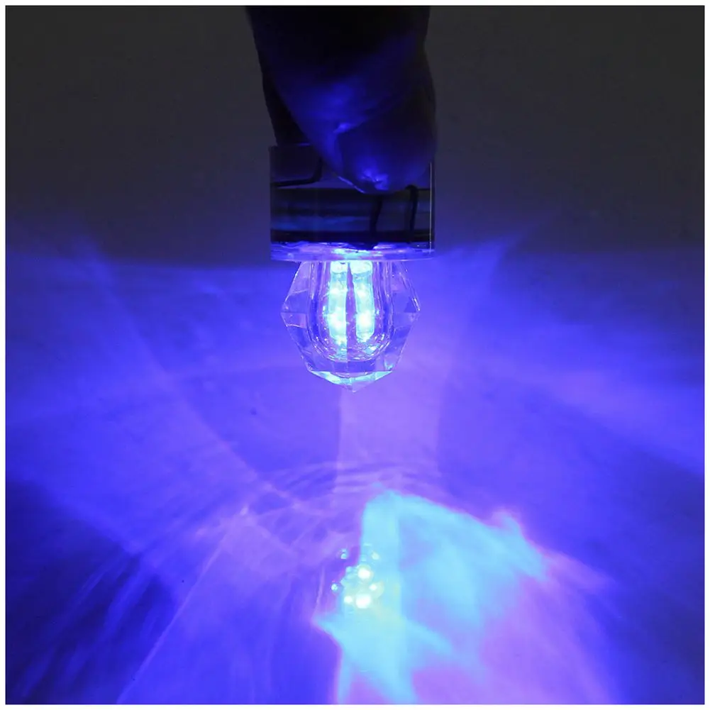 

LED Fishing Bait Flashing Light Diamond Lure Deep Drop Underwater Waterproof