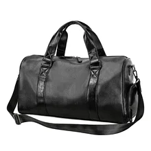 Men Travel Duffle Bags Waterproof Leather Handbags Shoulder Bag For Women Large Capacity Weekend Bag design duffle handbag high capacity genuine leather travel bag fashion casual handbags shoulder bag men s duffle travel bags