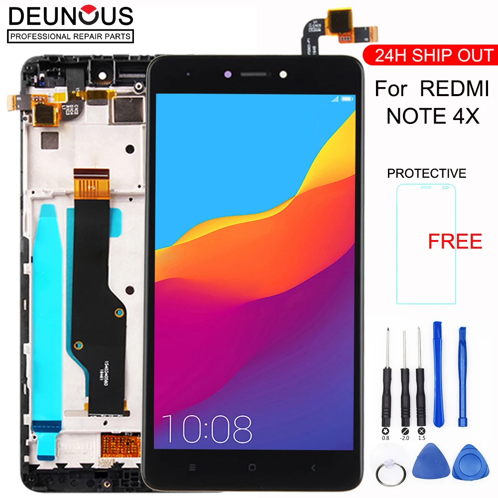 Ceny Nowa jakość LCD + ramka dla Xiaomi Redmi Note 4X ekran LCD dla Redmi Note 4 X wersja globalna LCD tylko dla Snapdragon 625