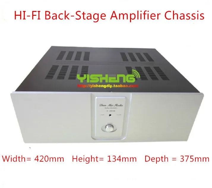 KYYSLB 2018 A2001B amplifier chassis Back Stage Amplifier Chassis Aluminum panels AMP case Enclosure headphone amp case