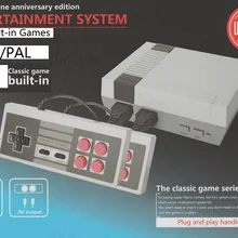 Мини ТВ игровой консоли для NES 8 bit игры с 500 различных Встроенные игры двойной Игровые поддерживает PAL и NTSC