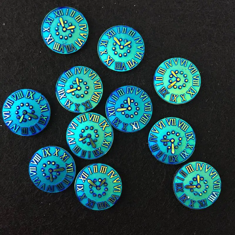 

New DIY 50PCS 14mm AB Resin Round Rhinestone Flatback Wedding Decoration Buttons K354*2