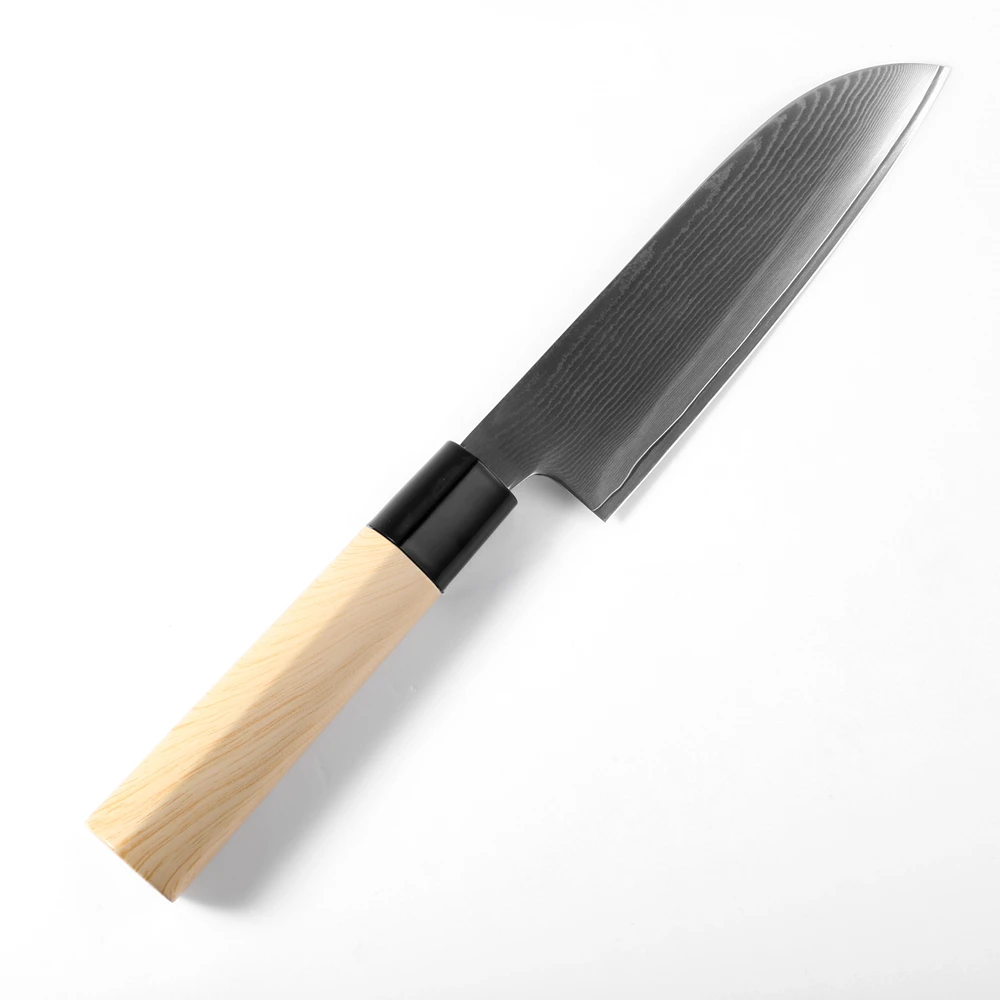 Нож шеф-повара XITUO Дамасская сталь японские суши лосось мастихин острый сантоку утилита Кливер домашняя кухня кухонные инструменты