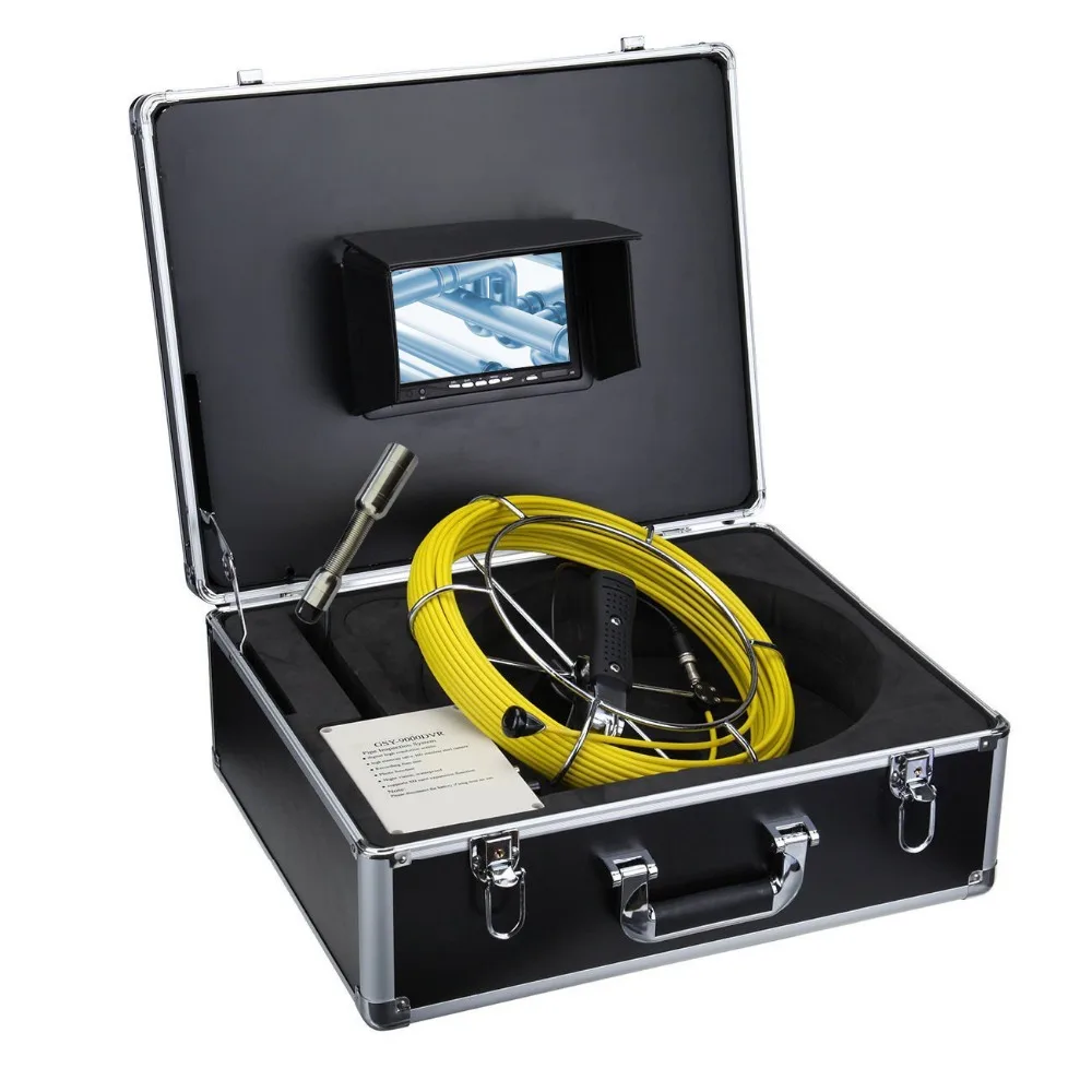 20m Cable Pipe Inspection Camera Underwater Sewer Camera 12pcs LED