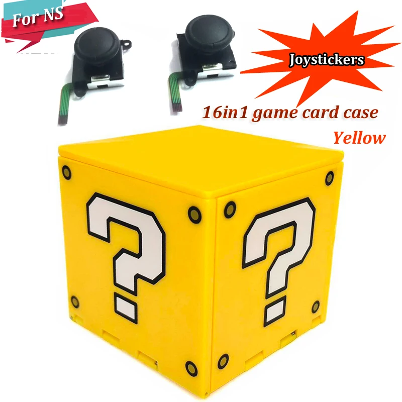 

16IN1 For Nintend Switch Case Portable Game Cards Storage Hard Shell for Nintendo Switch Games+3D Analog Joystickers