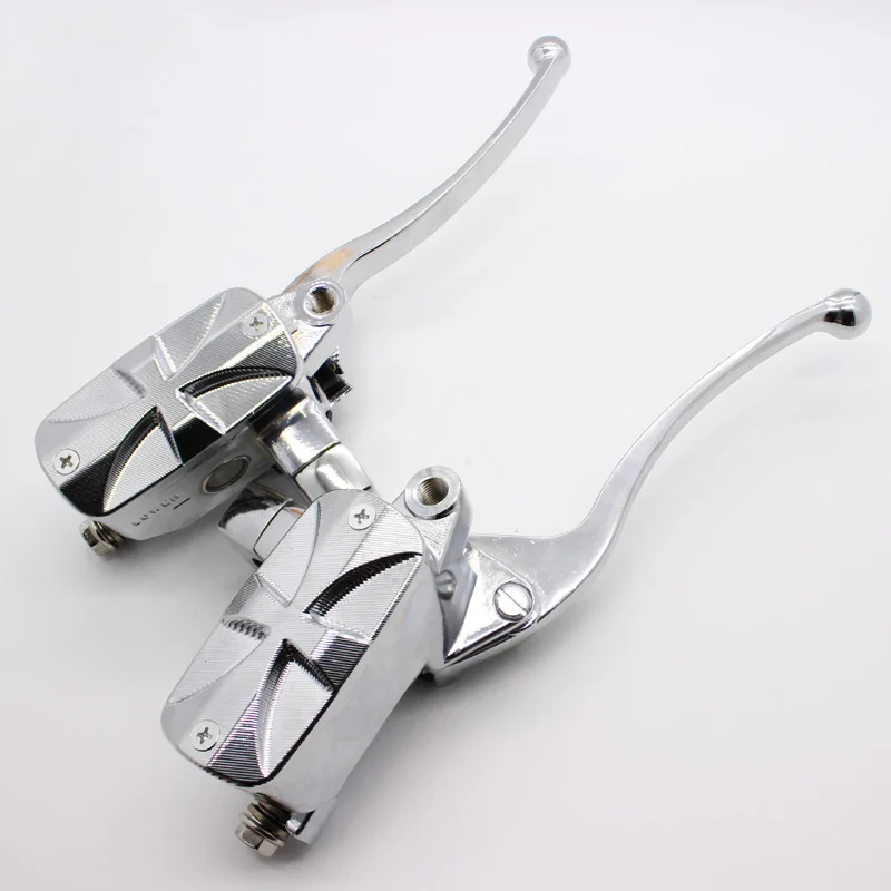 Arcade Universal 78 22mm Hydraulic Motorcycle Brake Master Cylinder Hydraulic Clutch Levers fluid Reservoir 14mm Piston