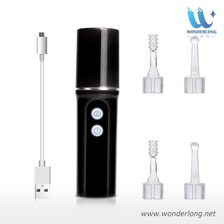 Черный WiFi эндоскоп для чистки ушей, мини-ушной эндоскоп, камера IP67 HD 720 P, беспроводной ушной эндоскоп, инструмент для чистки ушей для iphone IOS - Цвет: Черный