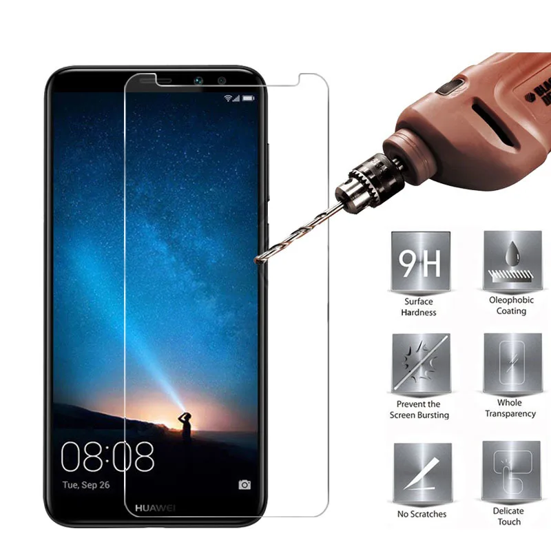 Tempered Glass for Huawei Nova 2i Screen Protector 9H Phone Protection Film Mate 10 Lite RNE-L21 RNE-L23 RNE-L02 Glas | Мобильные