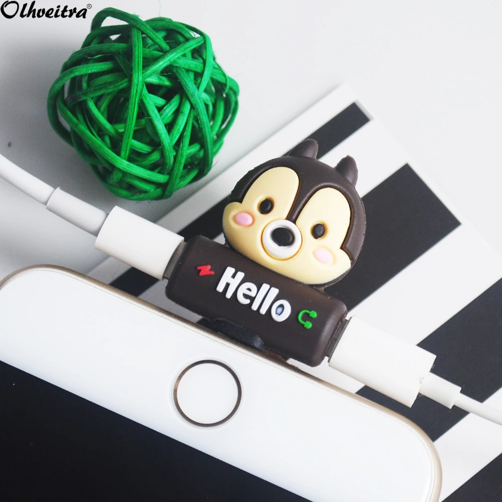

Olhveitra Mini Cartoon 2 in 1 Dual Port Splitter Audio Headphone Jack Adapter Charger Call Cable For iPhone X XS Max XR 7 8 Plus