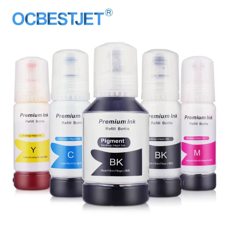 

101 EcoTank Ink Bottles 103 ITS Ink Series Refill Dye Ink For Epson EcoTank ITS L6170 L6160 L6190 L4150 L4160 Printer Ink Bottle