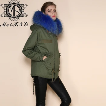 Günstige Italien Desgin Winter Futter & Fuchs Kragen Frauen Mäntel Für Frauen Jacke, Faux Pelz Jacken