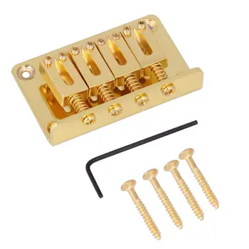 

4-string Chrome Hard-tail Adjustable Bridge