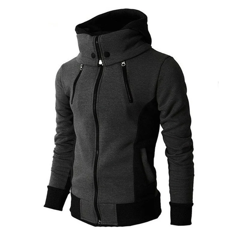 

ZOGAA Plus Size XS-3XL Hoodie Men Causal Jacket Coat Slim Fit Fake 2 Pieces Hooded Coat Men Streetwear Sweatshirt Hoodies