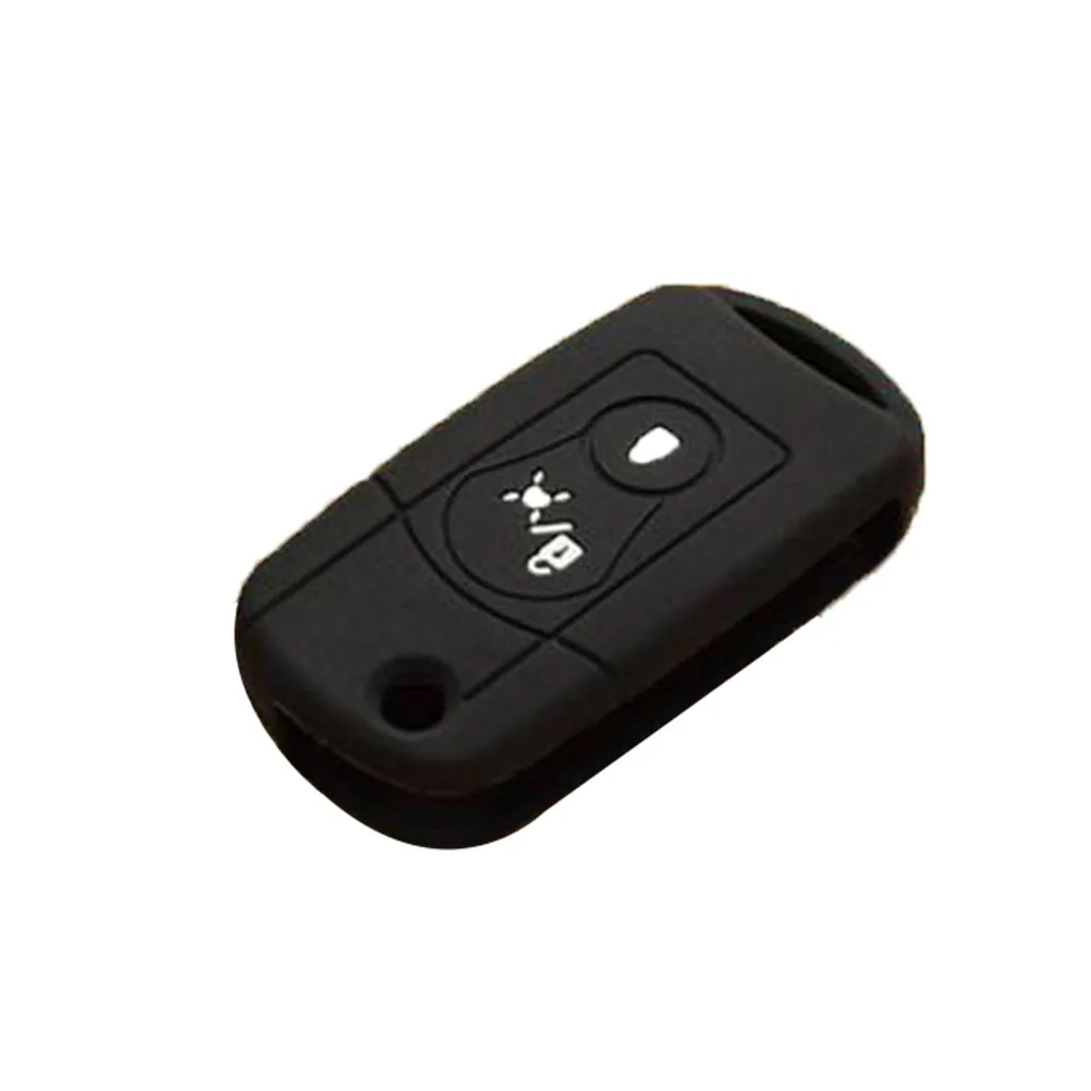 

Folding Car Key Case Holder Remote Key Fob Cover Protector for Ssangyong (Black)