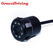 Новая водонепроницаемая CCD Универсальная камера заднего вида 8LED ночного видения реверсивная Автомобильная камера HD Автомобильная камера заднего вида для парковки
