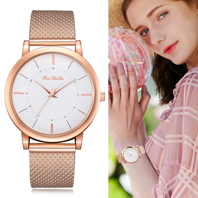 Fanteeda Brand Watches For Women Rose Gold Silicone Band Clock Fashion Women Spo Fanteeda Brand Watches For Women Rose Gold Silicone Band Clock Fashion Women Spo