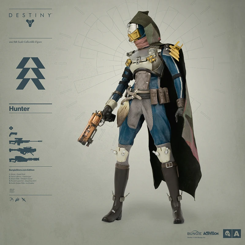 1:6 масштаб 3а игрушки серия Destiny Hunter Goldspiral Shader фигурка осень Splendor Shader Goldspiral Shader фигурка кукла игрушки подарок