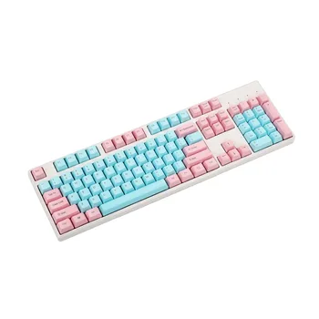 YMDK 마이애미 두꺼운 PBT OEM 프로필 키캡, MX 스위치 GH60 텐키리스 기계식 게이밍 키보드 (키캡 전용), 61 87 104 키