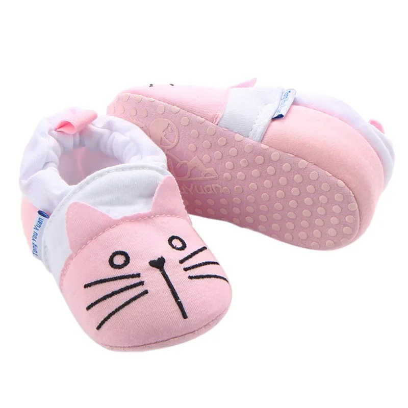 8 Styles Baby Shoes Infant Boys Girls Soft Cotton Anti Slip Moccasins Toddler Cartoon First Walkers for 3-11 Months