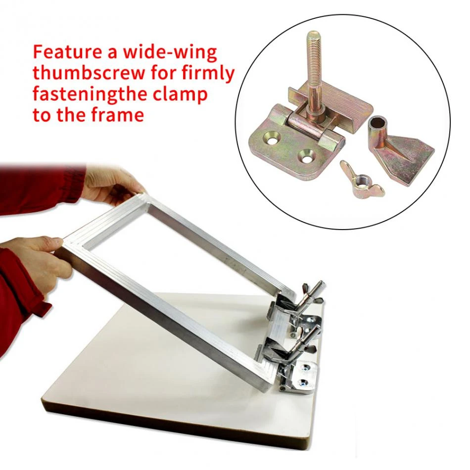 2pcs Butterfly Frame Hinge Clamp Silk Screen Printing Hobby DIY Tool 2pcs Butterfly Frame Hinge Clamp Silk Screen Printing Hobby DIY Tool