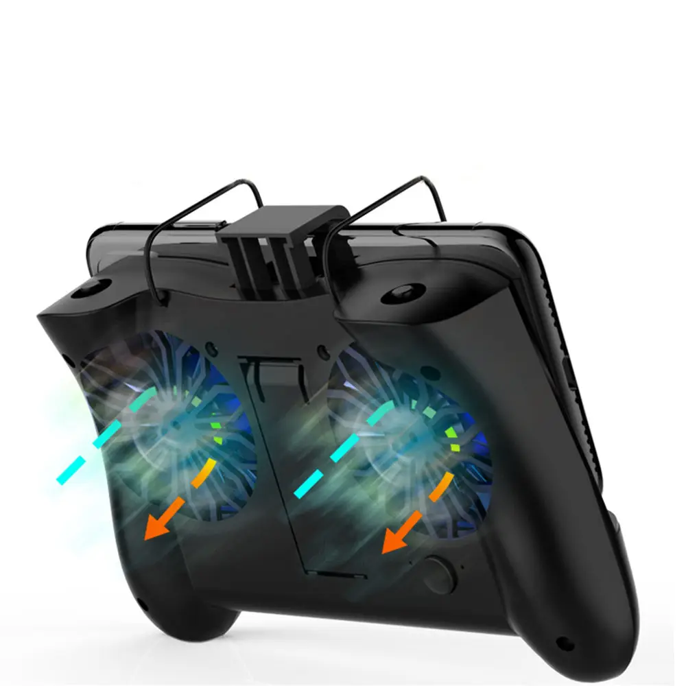  Mobile Game Cooler Fan Fire Gamepad Grip Joystick Button Aim Key Gaming Trigger Shooter Controller 