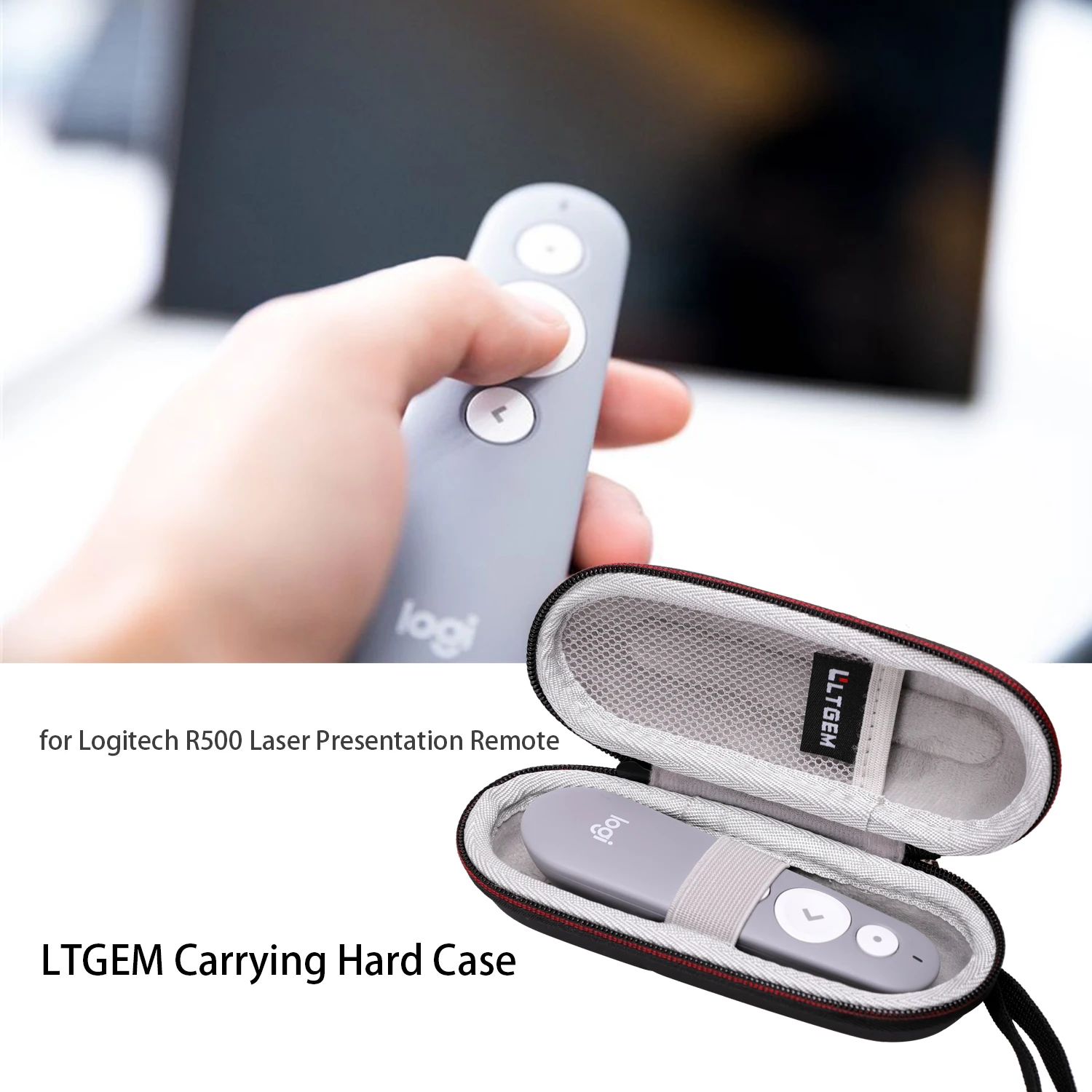 

LTGEM EVA Hard Carrying Case Fits Logitech R500 Laser Presentation Remote