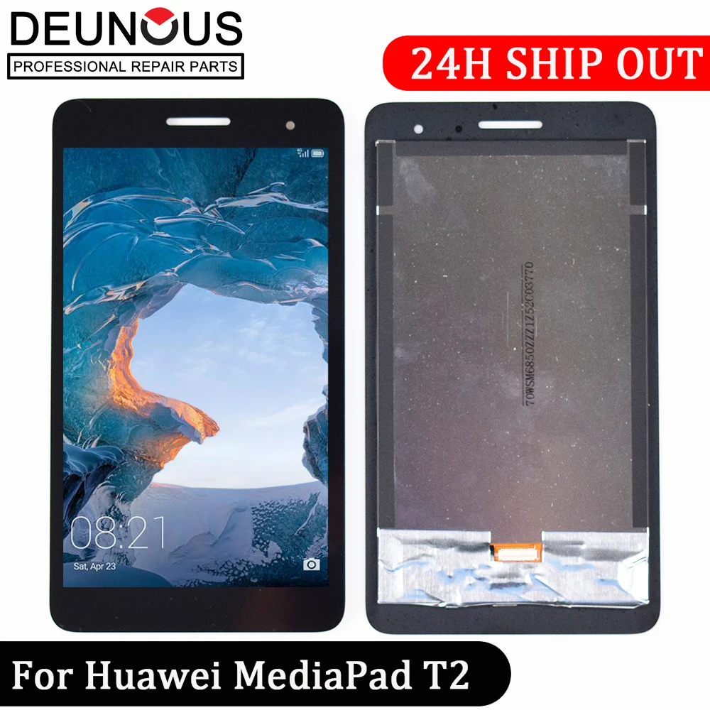 Novo para Huawei Lcd e com Tela de Toque Mediapad Bgo-l03 Bgo-l03a Display Digitador Assembléia t2 7.0 Lte Bgo-dl09