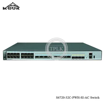 

Hua wei High performance S6720 Series S6720-32C-PWH-SI-AC switch 24x100M/1G/2.5G/5G/10G Base-T Ethernet Layer 3 SFP 10G Switch