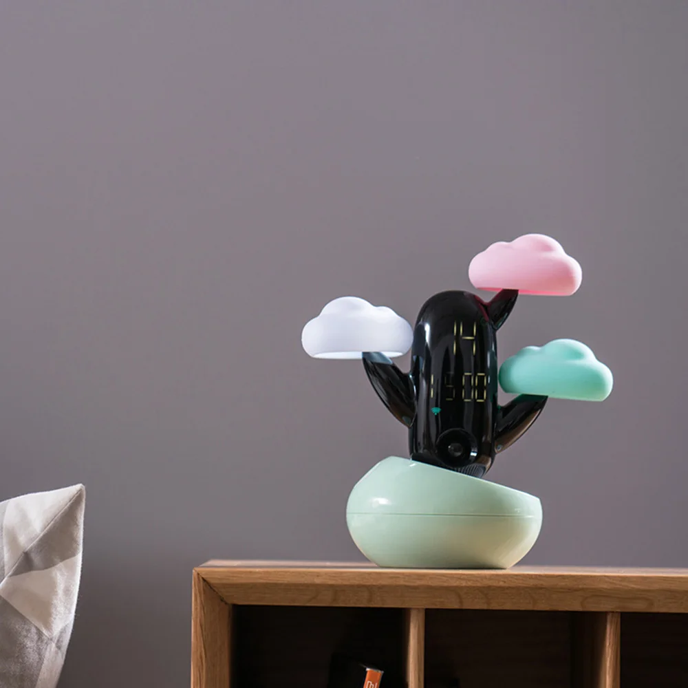

Creative Cloud Weather Time Light Alarm Clock Ali Smart Reminder Bedside Decoration Clock Bedroom Induction Night Light