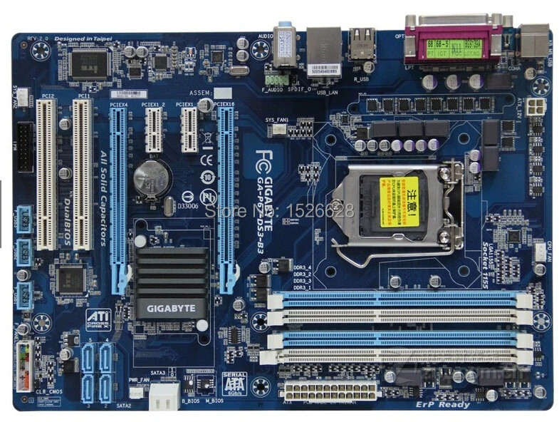

Free shipping 100%original motherboard for Gigabyte GA-P67-DS3-B3 DDR3   LGA 1155  P67 desktop mainboard