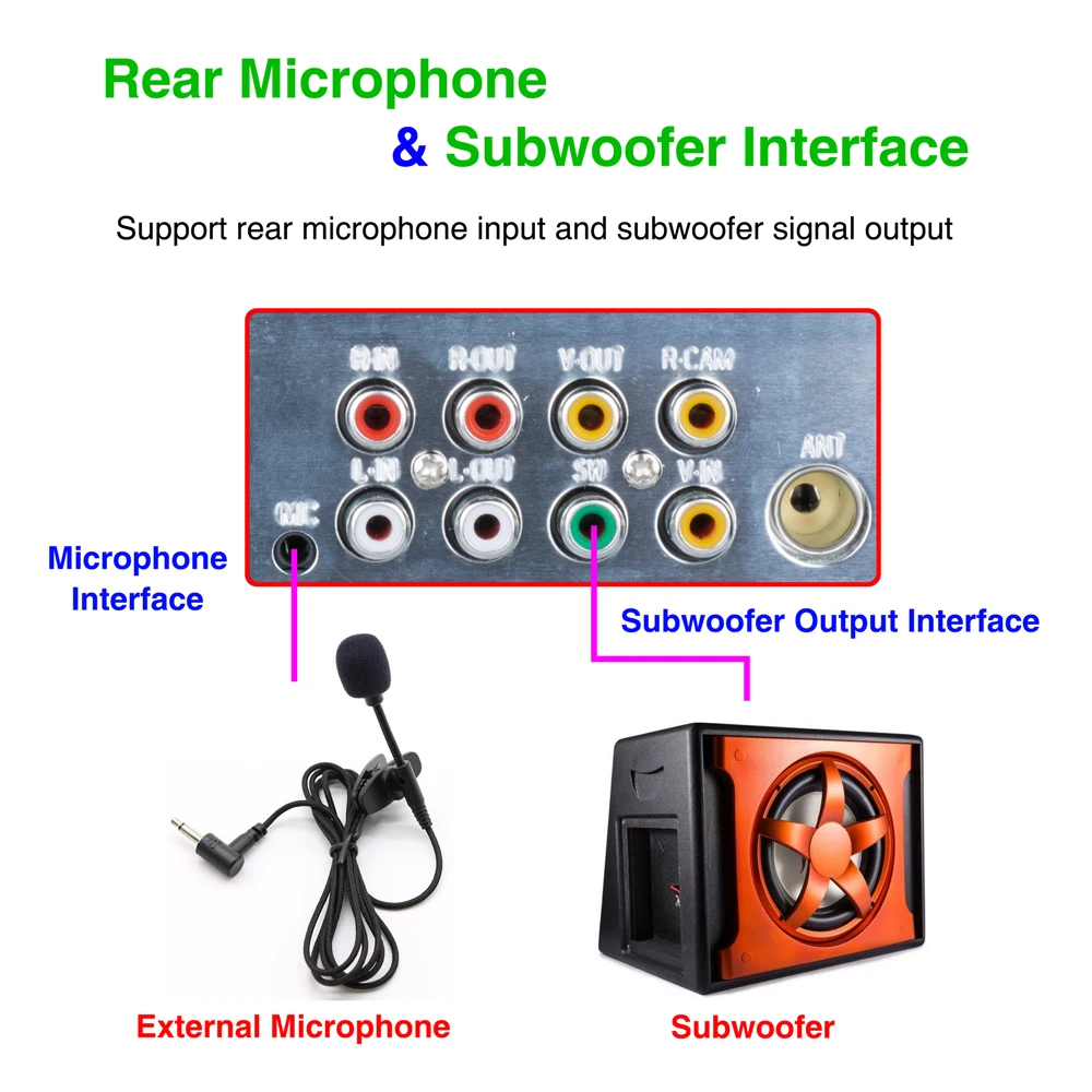 Podofo 1 Din Car Radio Autoradio Stereo Audio RDS Microphone 4.1 inch MP5 Video Player USB MP3 TF ISO In-dash Multimedia Player