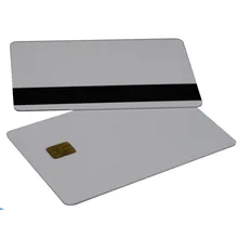 1000 шт./лот двойной карта из ПВХ с чипом Fudan4442+ Magentic полосы карты RFID карта смарт-карта