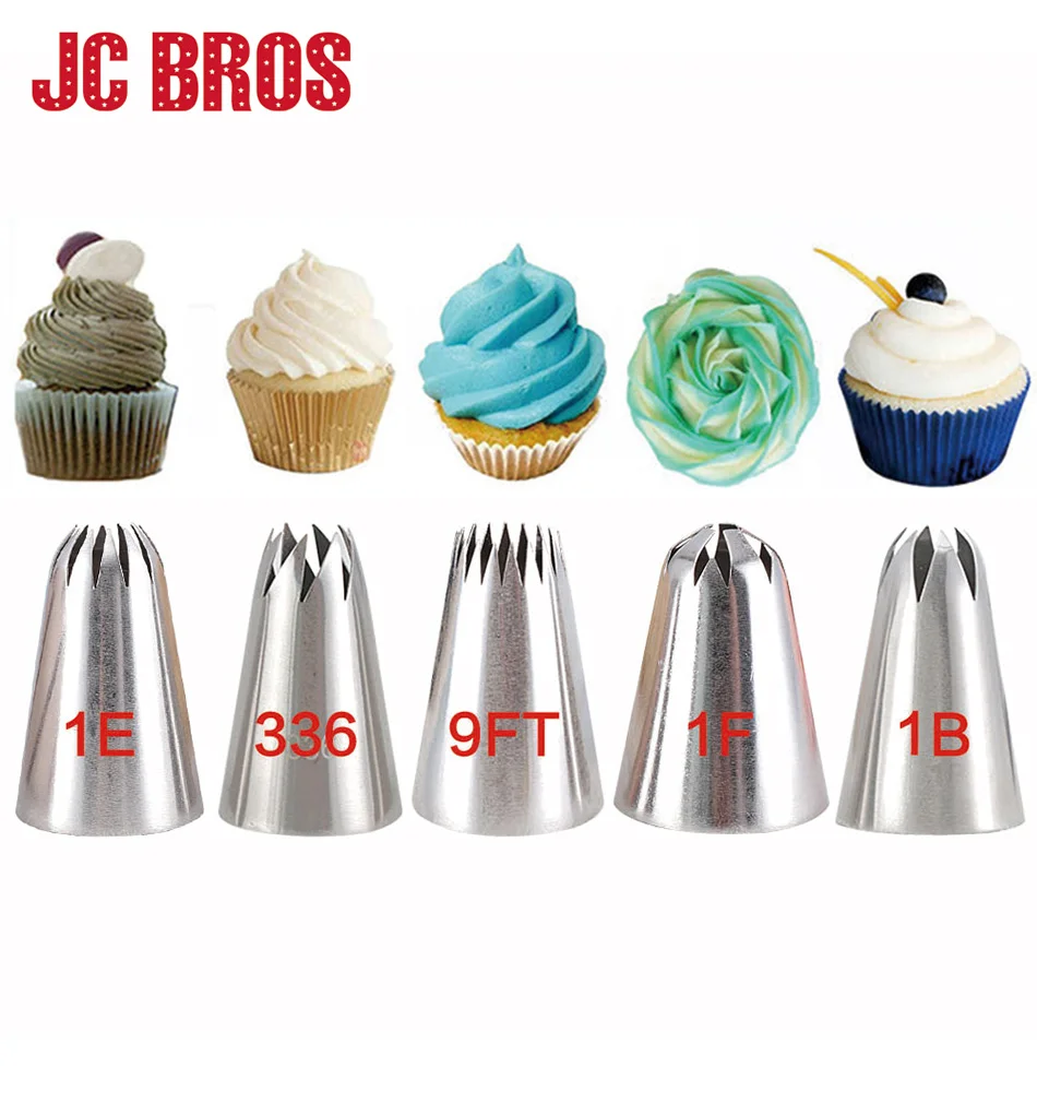 Cookies Cup Cakes GOTH Perhk 12 Pieces Piping Nozzle Tip Stainless Steel Icing Piping Tips Cake Decorating Pastry Tips Tool for Baking Cakes 