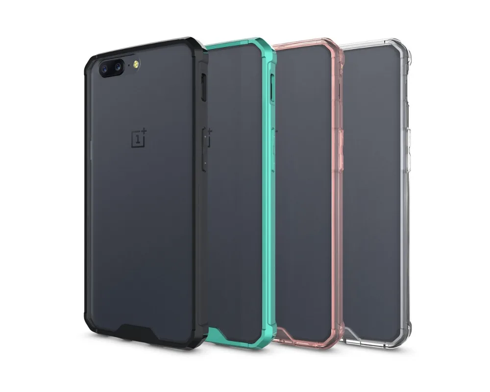 

Full Protection Shockproof Rugged Bumper Transparent Back Silicone Case for Oneplus 5 5T 6 3 3T Back Cover