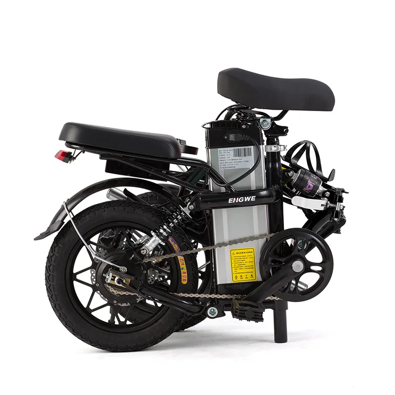 Sale 14inch Mini electric bike 350W Powerful folding scooter Mountain electric bicycle 48V32A LG Lithium Battery city e bike two seat 4