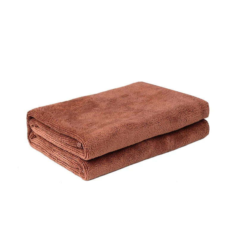 

Brown car microfiber washing towel Strong water absorption No crumb, no pilling 3 pieces/pack Interior/body clean Car cleaning