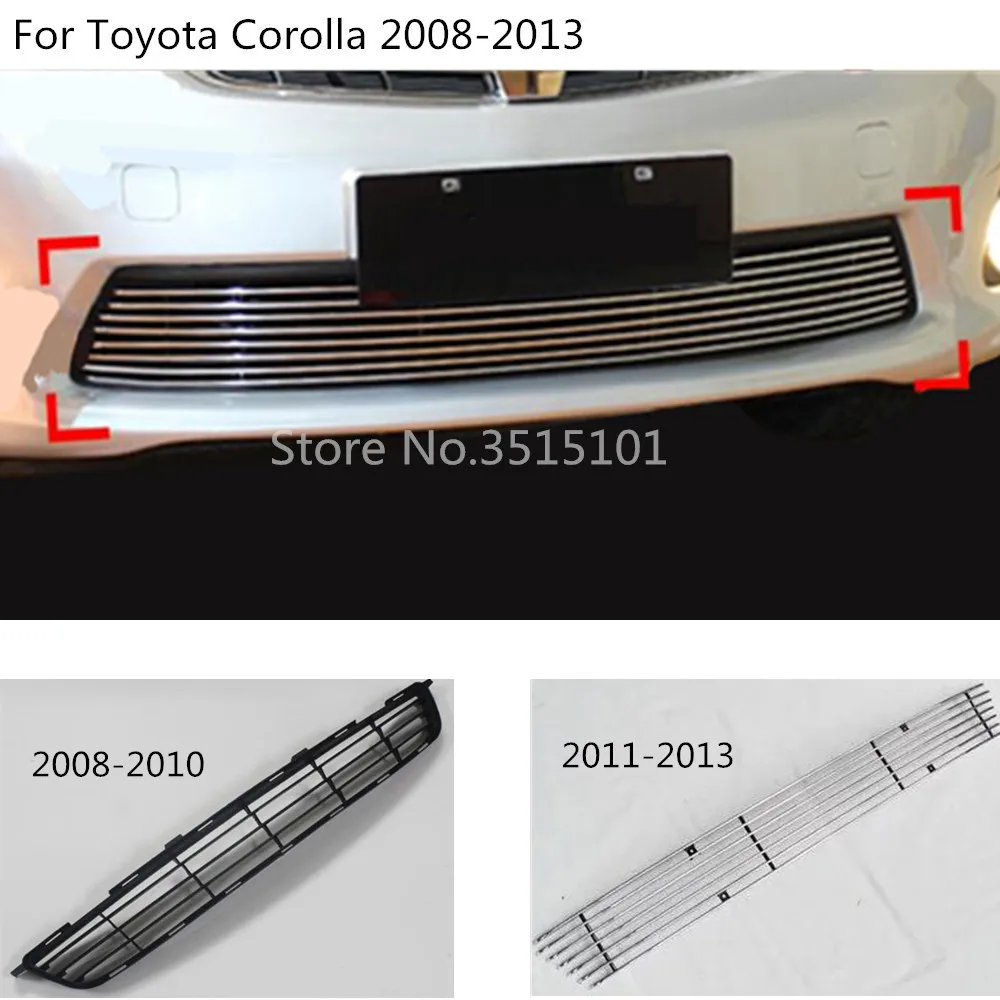 Защита автомобиля металлическая отделка Передняя до гоночная решетка капота 1 шт. для Toyota Corolla Altis 2008 2009 2010 2011 2012 2013
