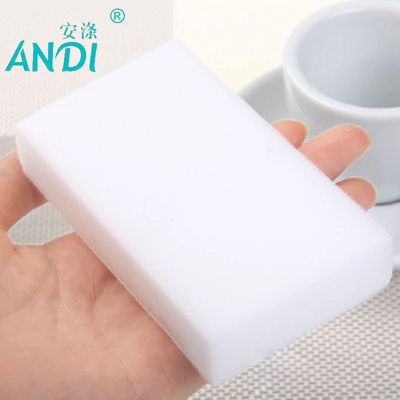 ANDI 100 pcs/lot high quality melamine sponge Magic Sponge Eraser Dish Cleaner for Kitchen Office Bathroom Cleaning 10x6x2cm