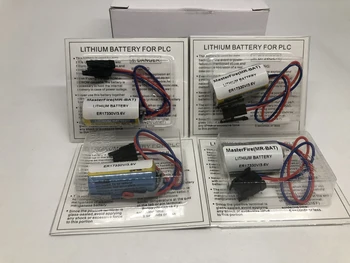 

MasterFire 4pcs/lot New Original Battery For ER17330V MR-BAT CNC 3.6V 1700mah PLC Lithium Batteries with Plugs