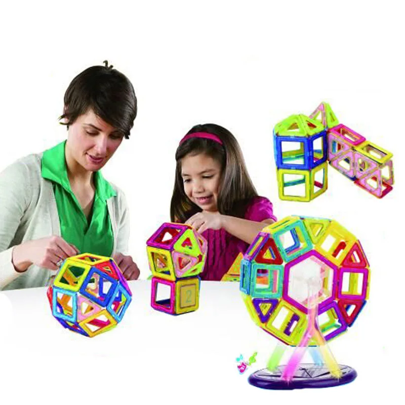 

3 Styles Magnetic Building Blocks Models & Building Toy Magnet Plastic Technic Bricks Learning & Educational Toys For Children